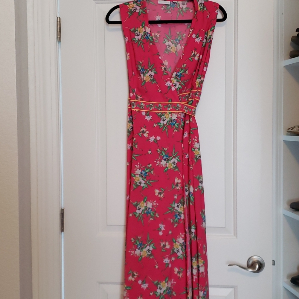 Pink floral maxi or swim cover!!